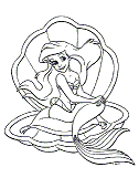 Princesa Ariel - Clica na figura para imprimir.