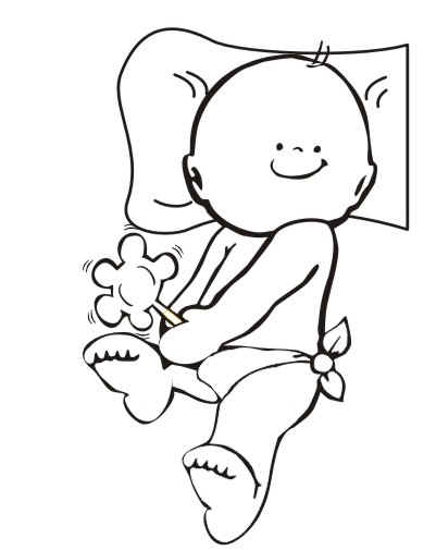Bebé com Roca - Clica na figura para imprimir.