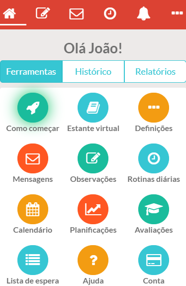 Exemplo de Ecrã Utilização da Plataforma